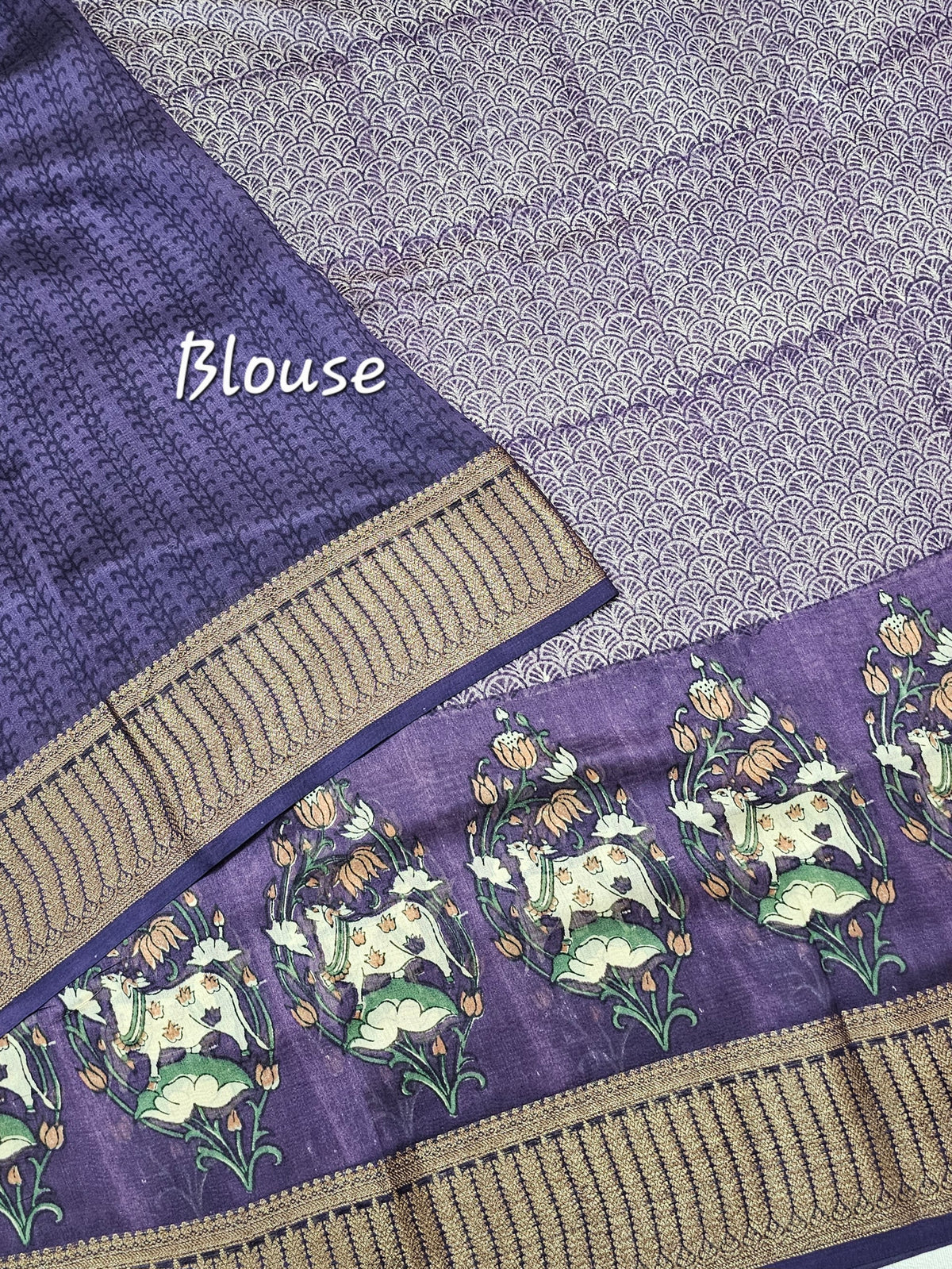 Pure Chanderi Butter Silk - Lavender