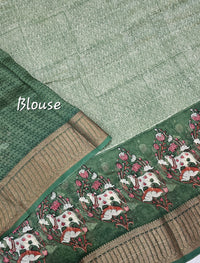 Pure Chanderi Butter Silk - Green