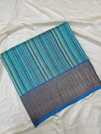 Pure Chanderi Butter Silk - Blue