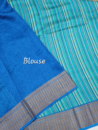 Pure Chanderi Butter Silk - Blue