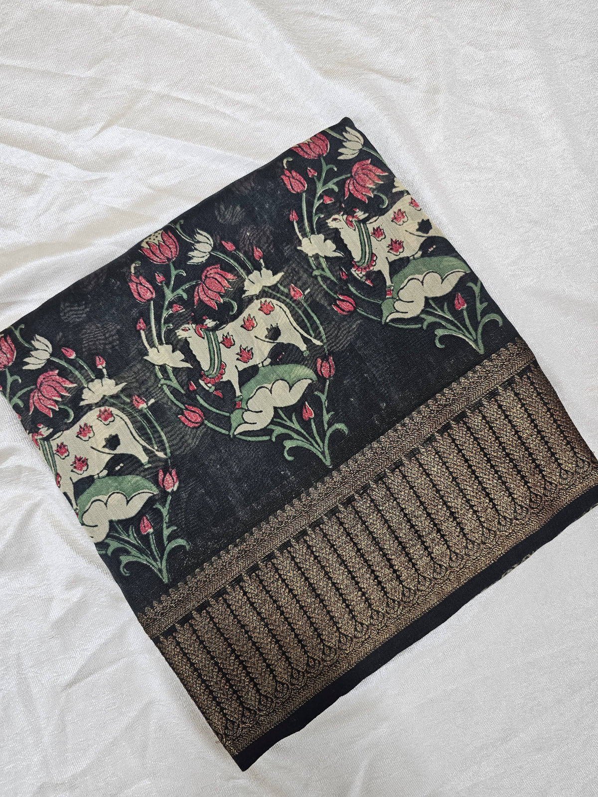 Pure Chanderi Butter Silk - Elephant Grey