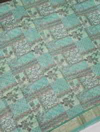 Pure Chanderi Butter Silk - Sea Green