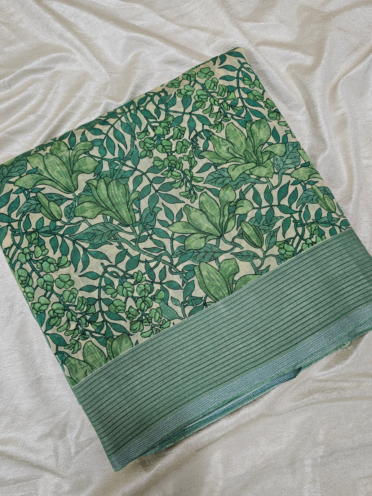 Pure Chanderi Butter Silk - Green