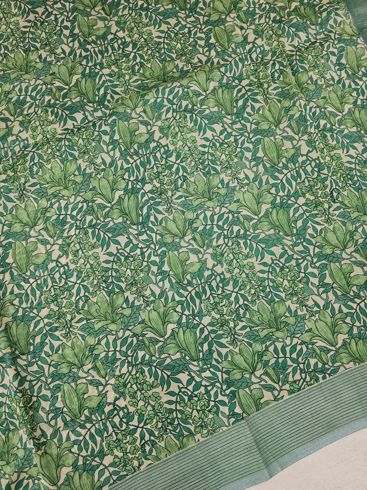 Pure Chanderi Butter Silk - Green