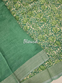 Pure Chanderi Butter Silk - Green