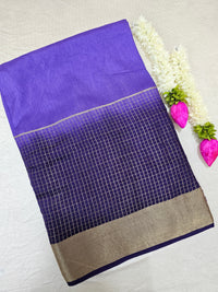 Semi Viscous Crepe Silk Saree - Violet