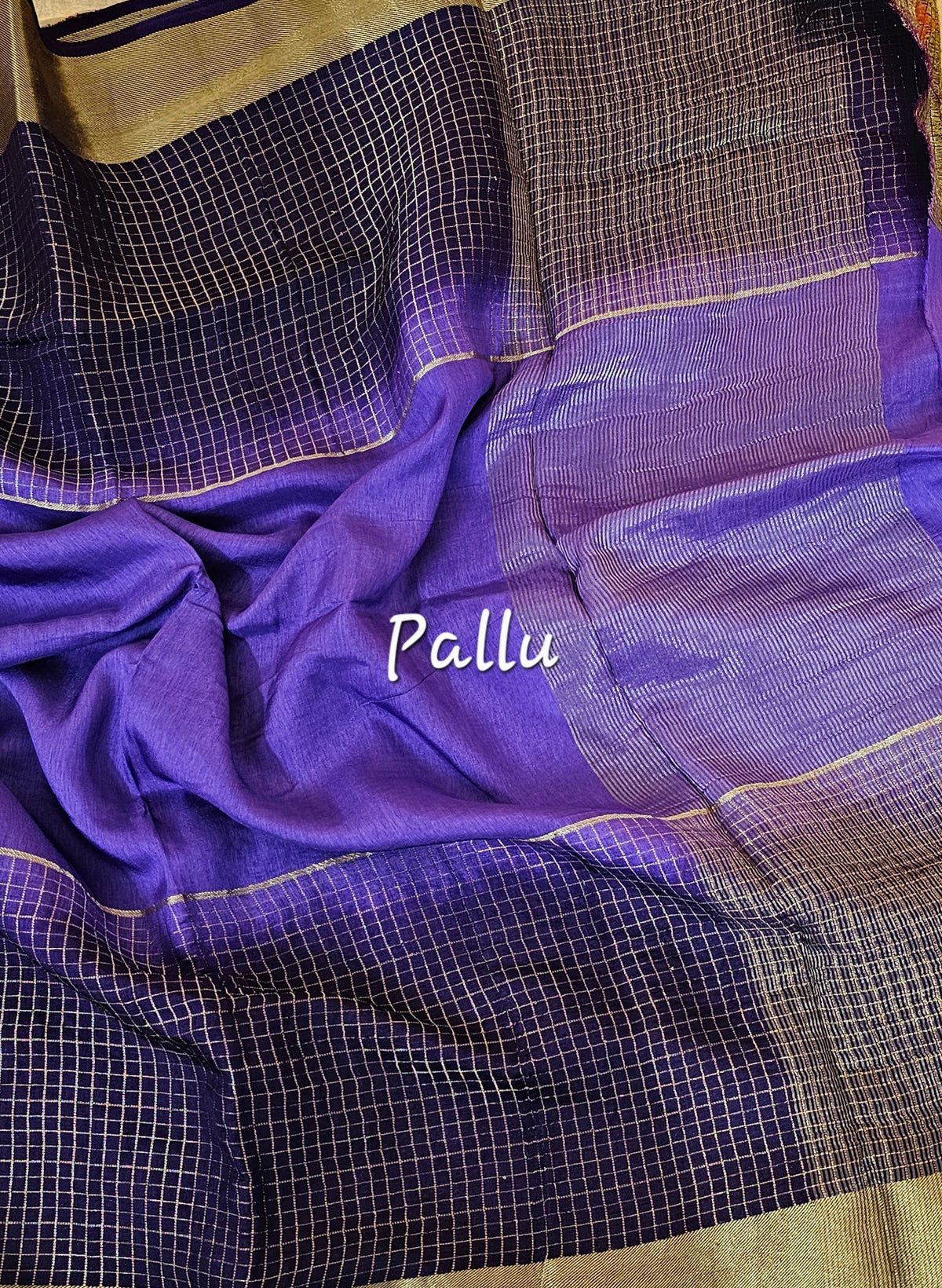 Semi Viscous Crepe Silk Saree - Violet