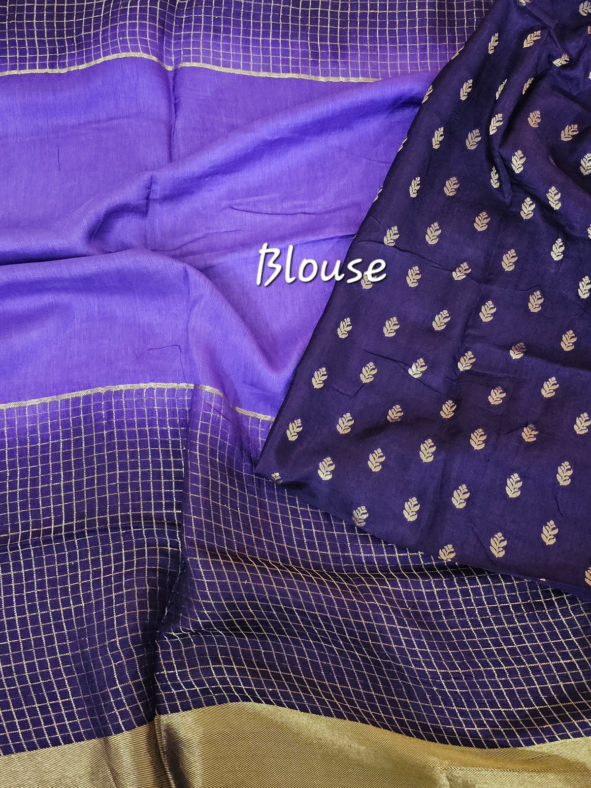Semi Viscous Crepe Silk Saree - Violet