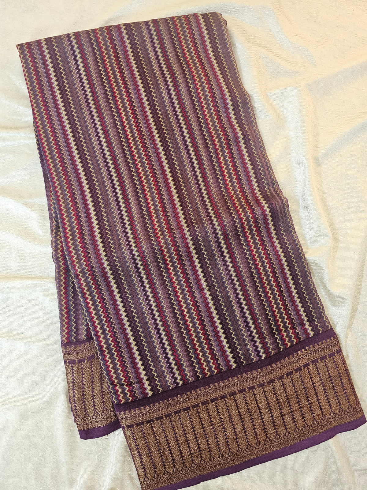 Pure Chanderi Butter Silk - Multi Shade