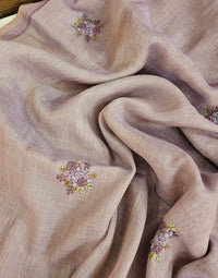 Linen Tissue with French Knot Work - Lavender