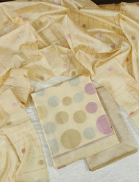 Banarasi Unstitched Salwar Suit - Sandal