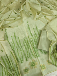 Banarasi Unstitched Salwar Suit - Green