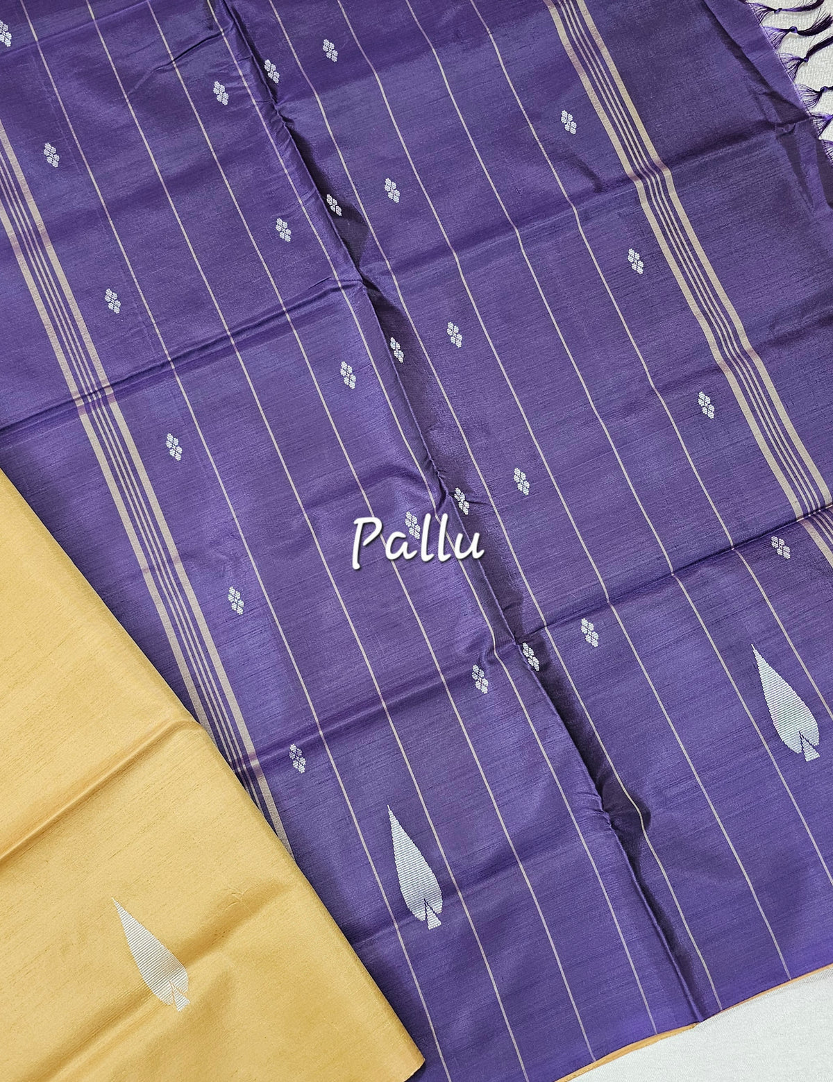 Chinnalampattu Saree - Brown with Dark Purple