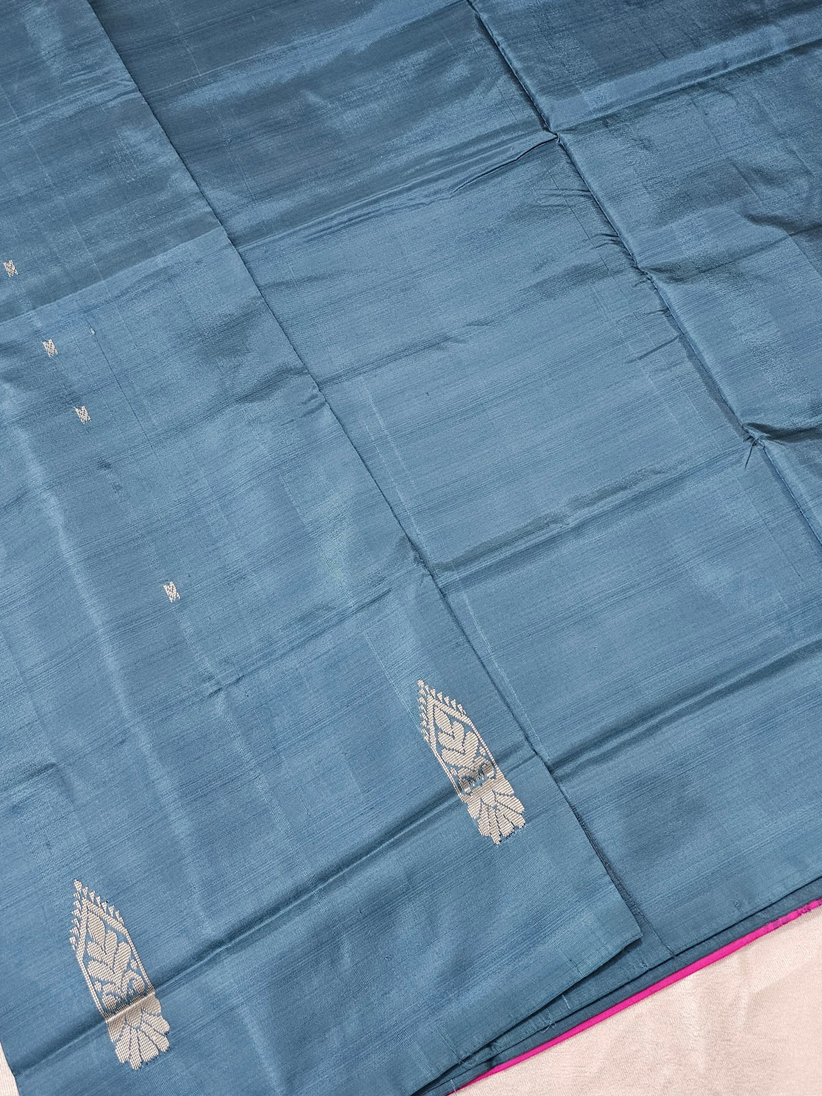 Chinnalampattu Saree - Grey with Pink