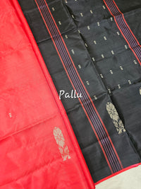 Chinnalampattu Saree - Red with Black