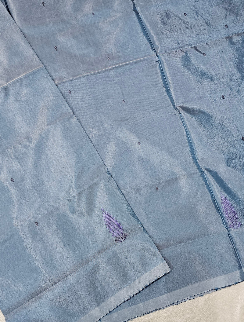 Chinnalampattu Saree - Blue with Red