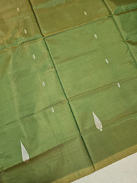 Chinnalampattu Saree - Green with Dual Shade Beige cum Lavender