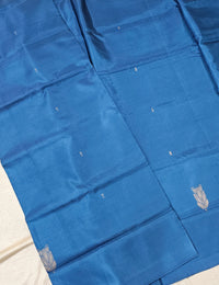 Chinnalampattu Saree - Blue with Peach