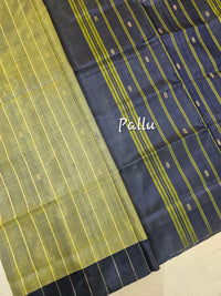 Chinnalampattu Saree -  Dual Shade of Green with Blue