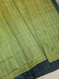 Chinnalampattu Saree- Green with Peacock Green