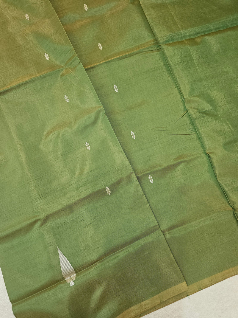 Chinnalampattu Saree - Green with Purple