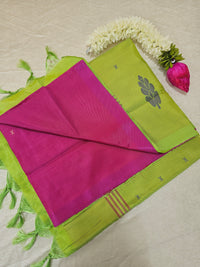 Chinnalampattu Saree - Pink with Green