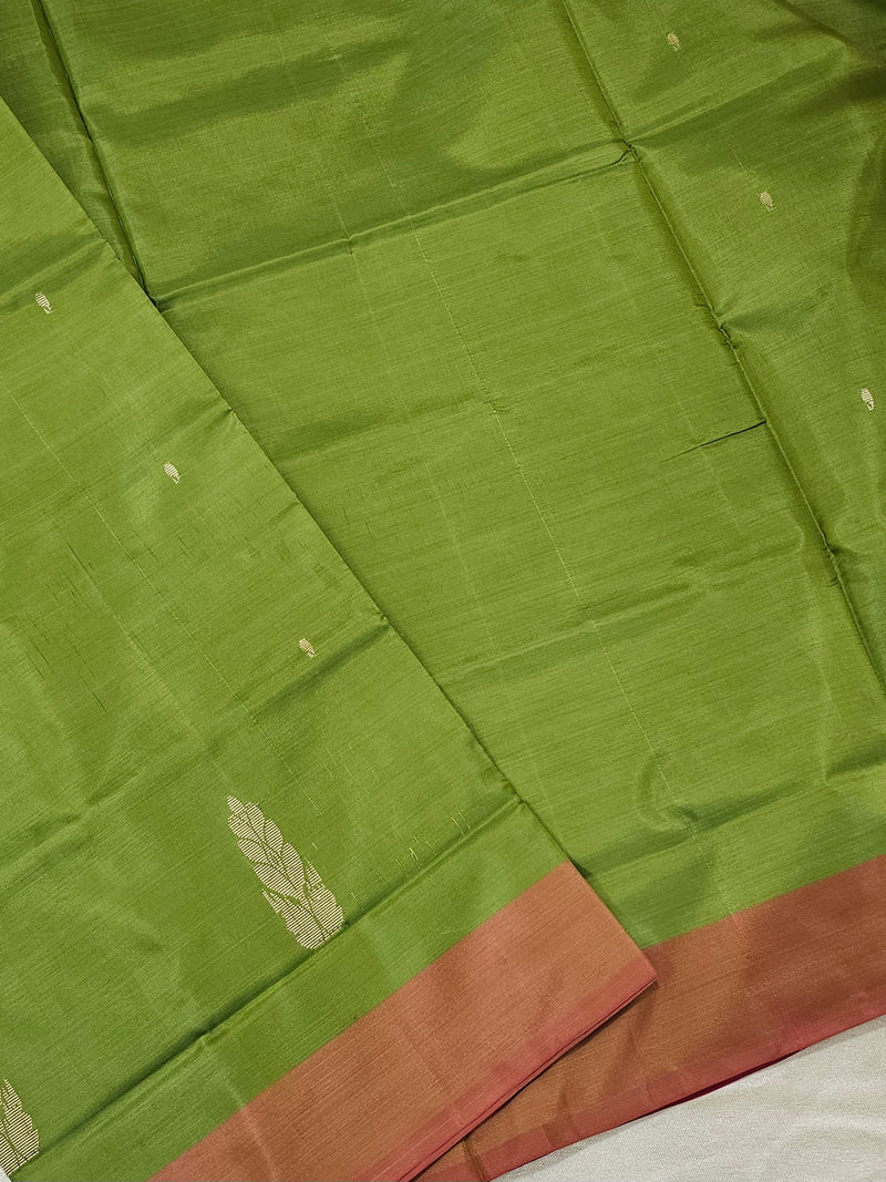 Chinnalampattu Saree - Green with Red