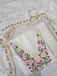 Soft Silk with Heavy Neck - Cream