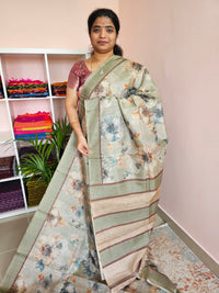 Casual Semi Tussar - Green