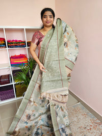 Casual Semi Tussar - Green