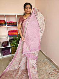 Casual Semi Tussar - Pink