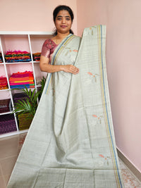 Casual Semi Tussar - Blue