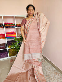 Casual Semi Tussar - Peach