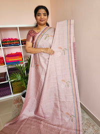 Casual Semi Tussar - Purple