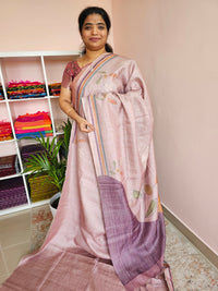 Casual Semi Tussar - Purple