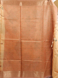 Soft Semi Tussar Kota Weaving  - Orange