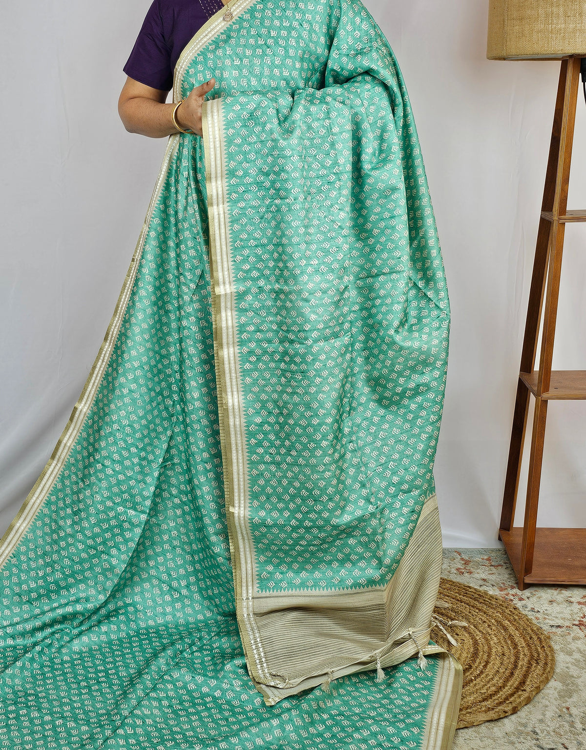 Premium Tussar Sarees - Sea Green