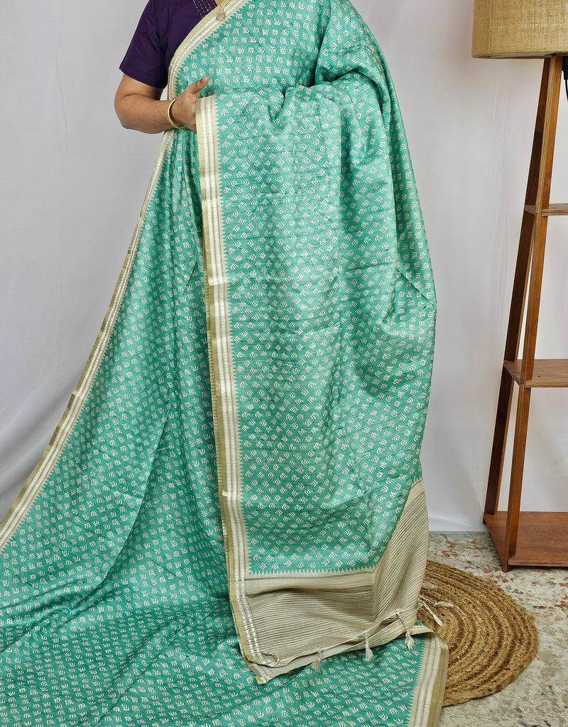 Premium Tussar Sarees - Sea Green