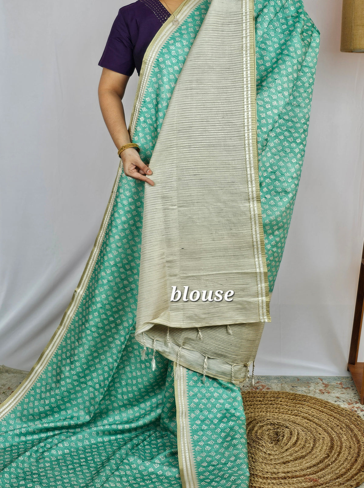 Premium Tussar Sarees - Sea Green