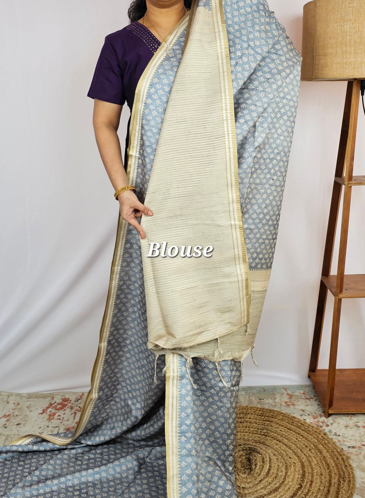 Premium Tussar Sarees - Grey