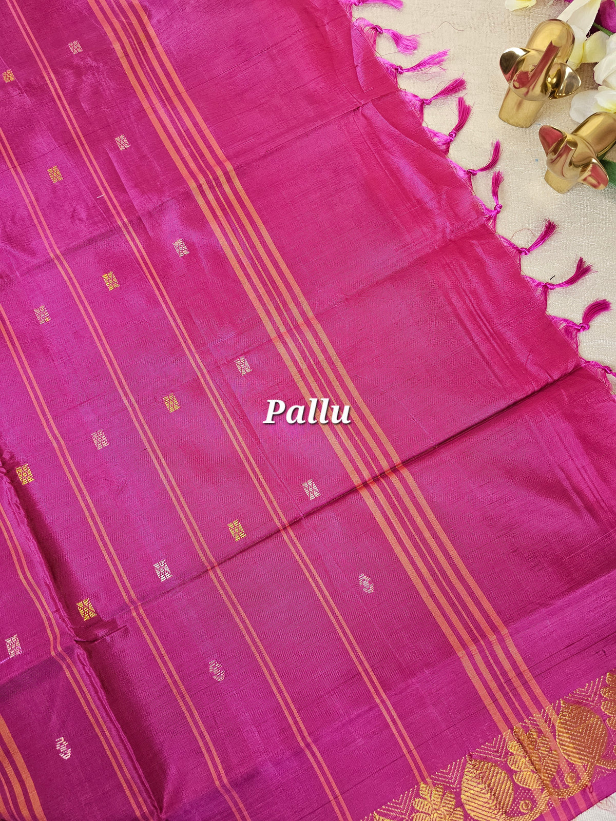 Green with Pink Chinnalampattu Saree with Blouse