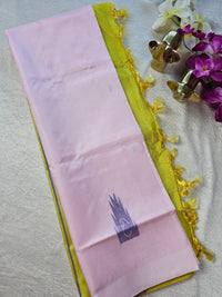 Chinnalampattu Saree - Pink with Yellow
