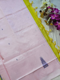 Chinnalampattu Saree - Pink with Yellow