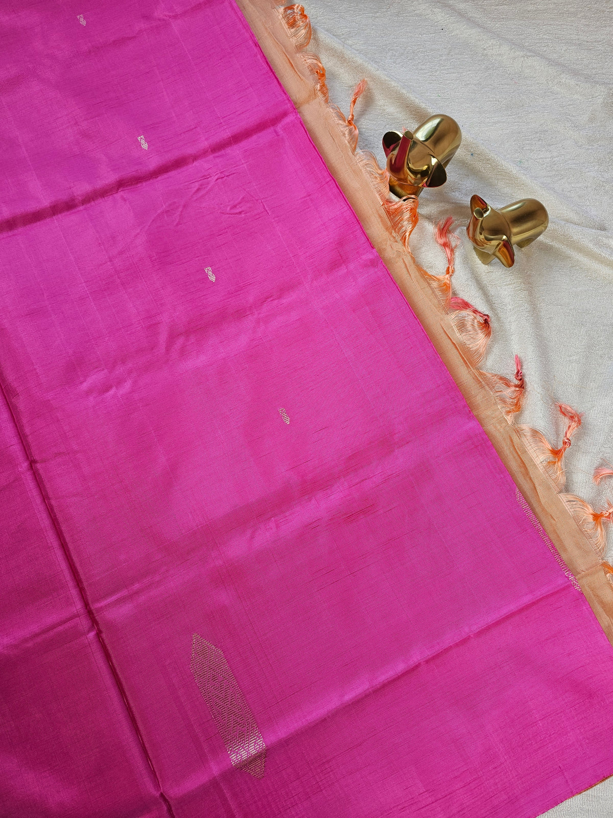 Chinnalampattu Saree - Pink with Cream