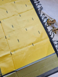 Chinnalampattu Saree - Yellow with Black