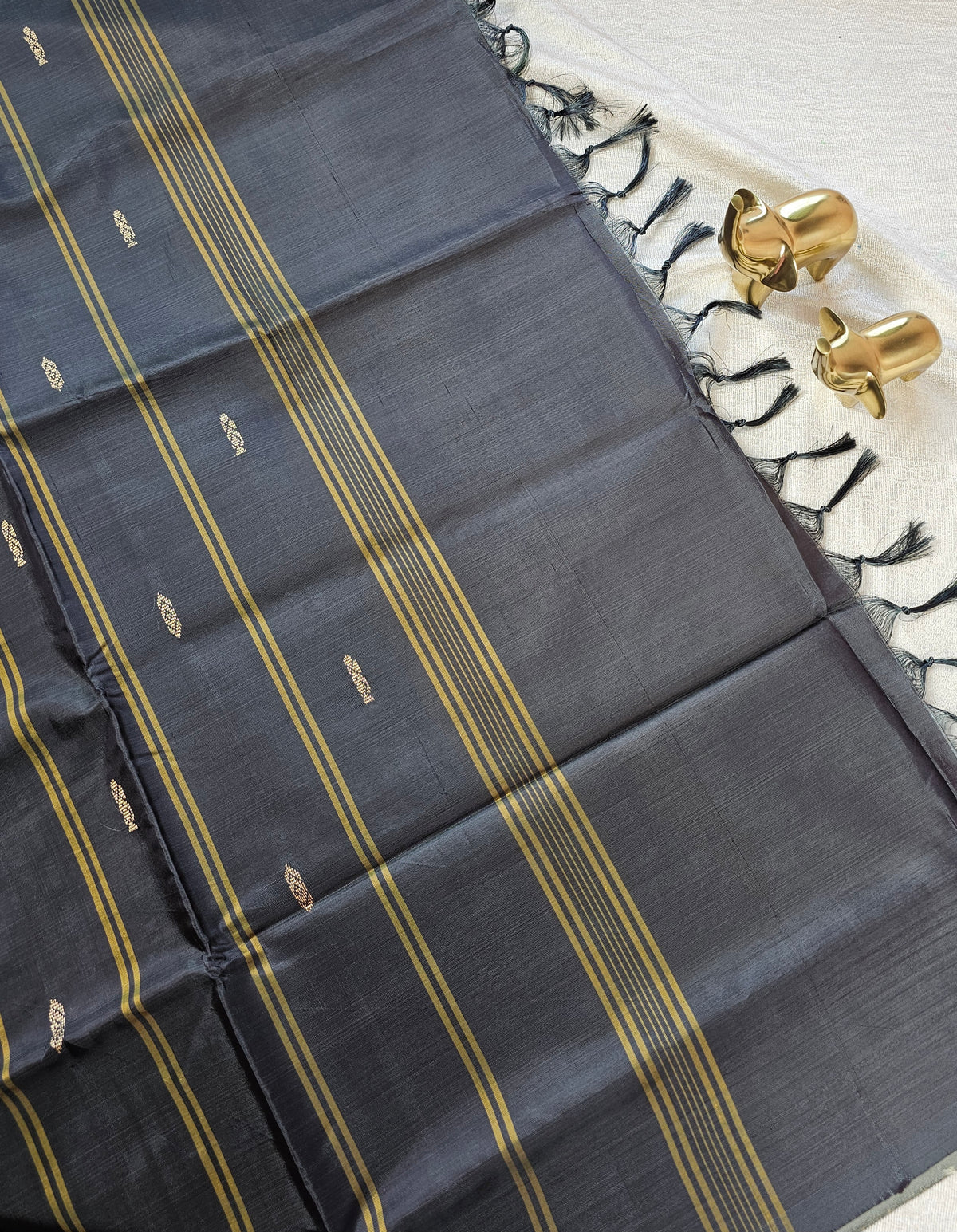 Chinnalampattu Saree - Yellow with Black