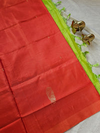 Chinnalampattu Saree - Orange with Green