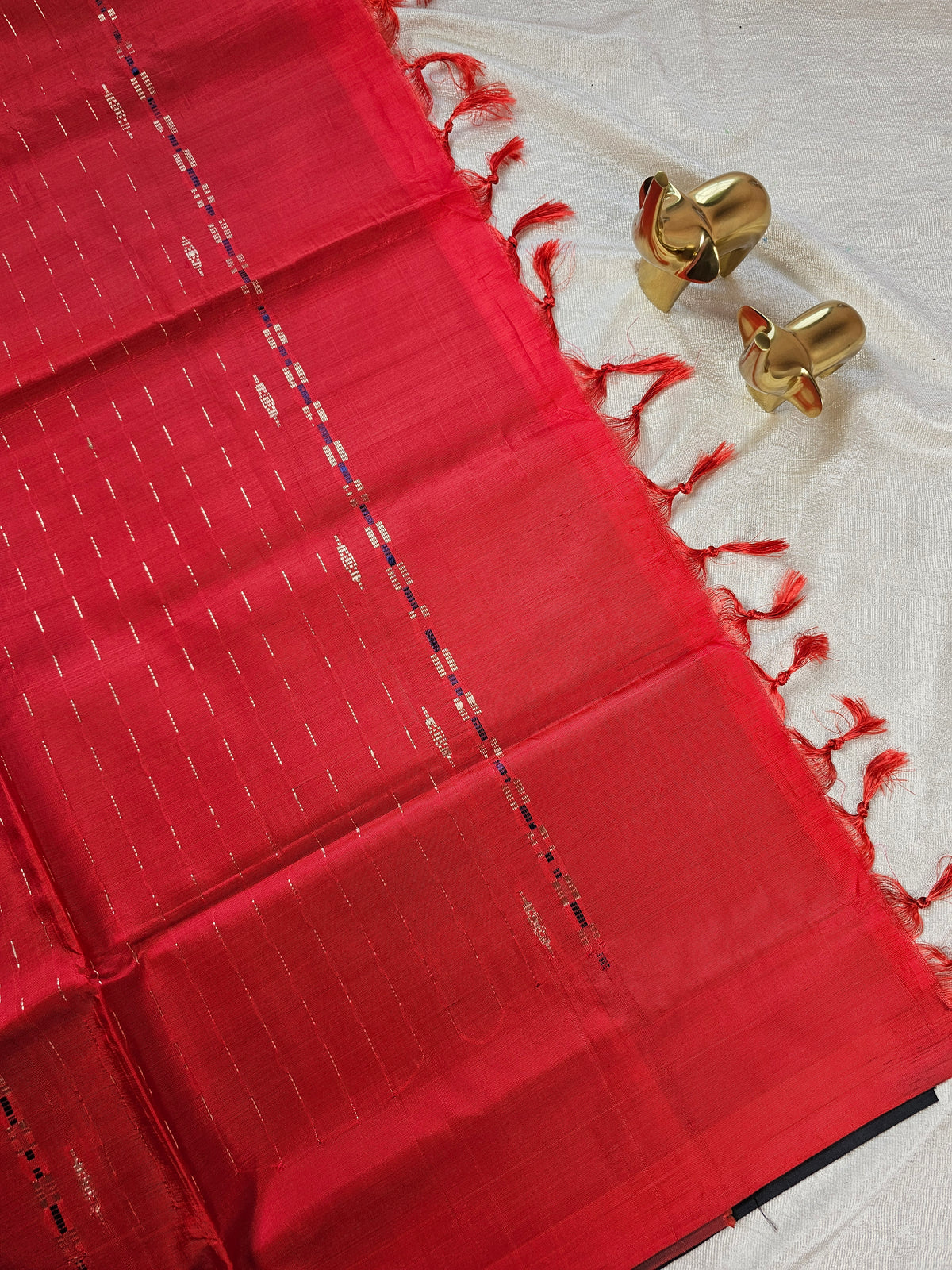 Chinnalampattu Saree - Black with Red