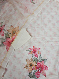 Linen Unstitched Salwar - Off-white