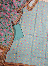 Chanderi Unstitched Salwar - Off-white